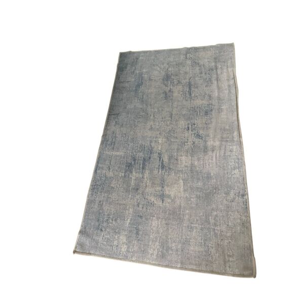 Ruggable runner (10 x 2.5 ft) & 3x5 area rugs blue print (no pads) - Picture 4 of 6